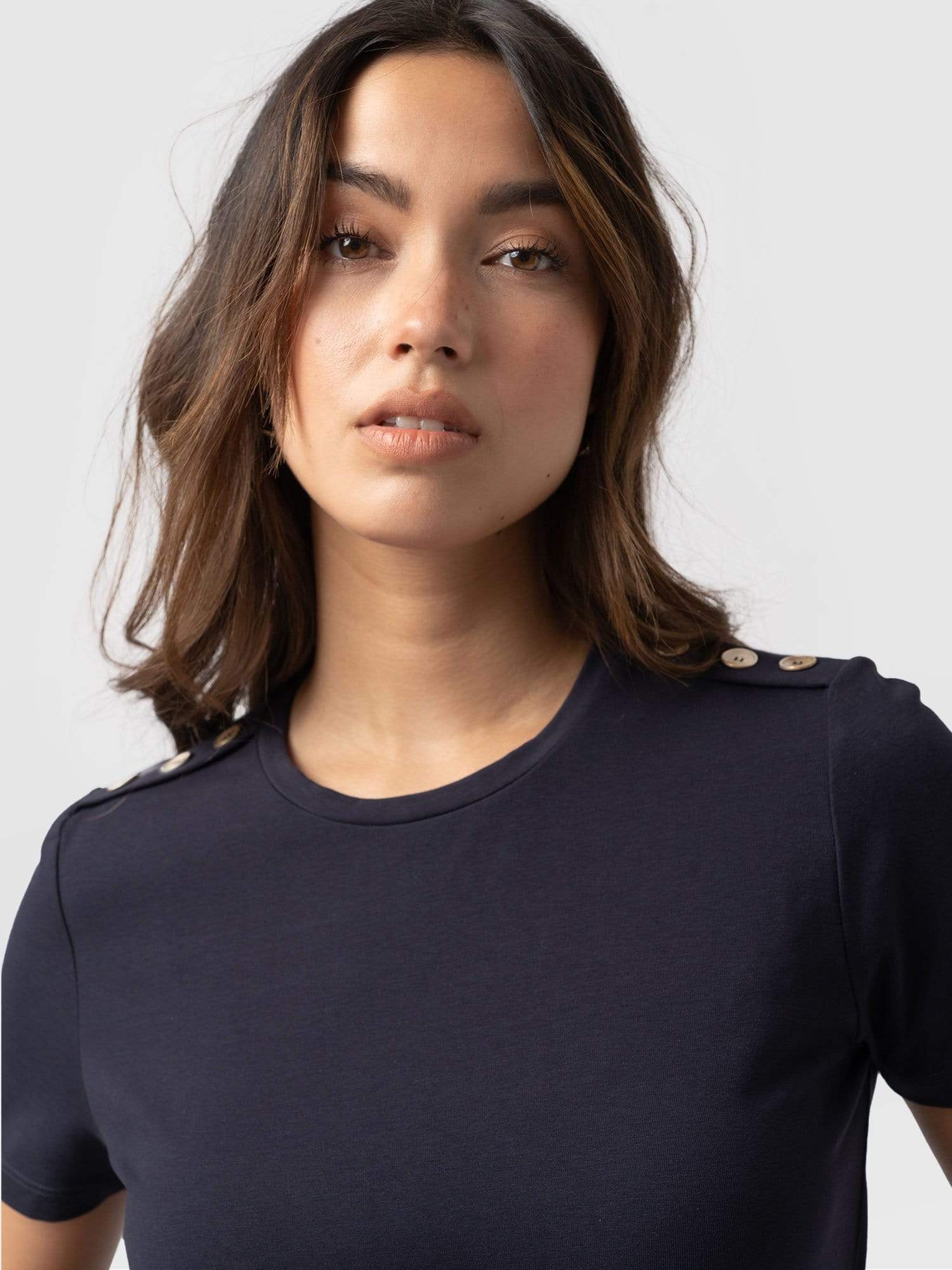 Easy T-Shirt Dress Navy - Women's Dresses | Saint + Sofia® EU